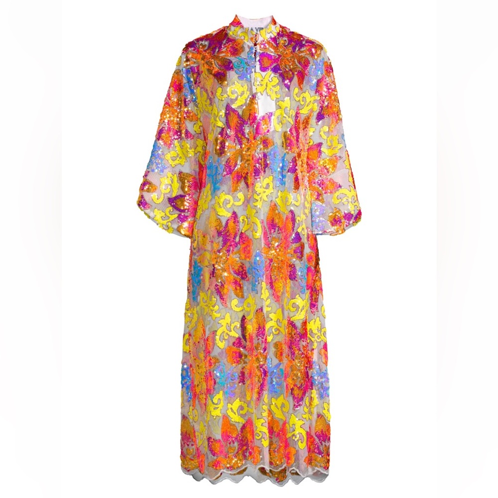 Beautiful LA VIE STYLE HOUSE SEQUIN CAFTAN